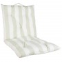 Coussin matelas de chaise rayures vertes