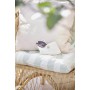 Coussin matelas de chaise rayures vertes