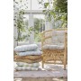 Coussin matelas de chaise rayures vertes