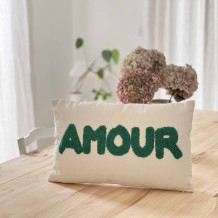 Coussin AMOUR vert