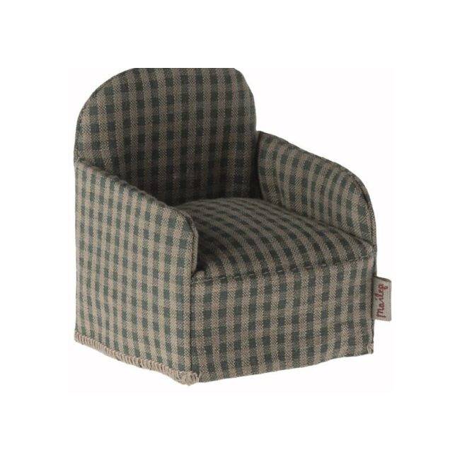 Fauteuil vichy vert Maileg