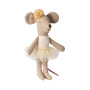 Souris ballerine Petite soeur Blanc cassé Maileg