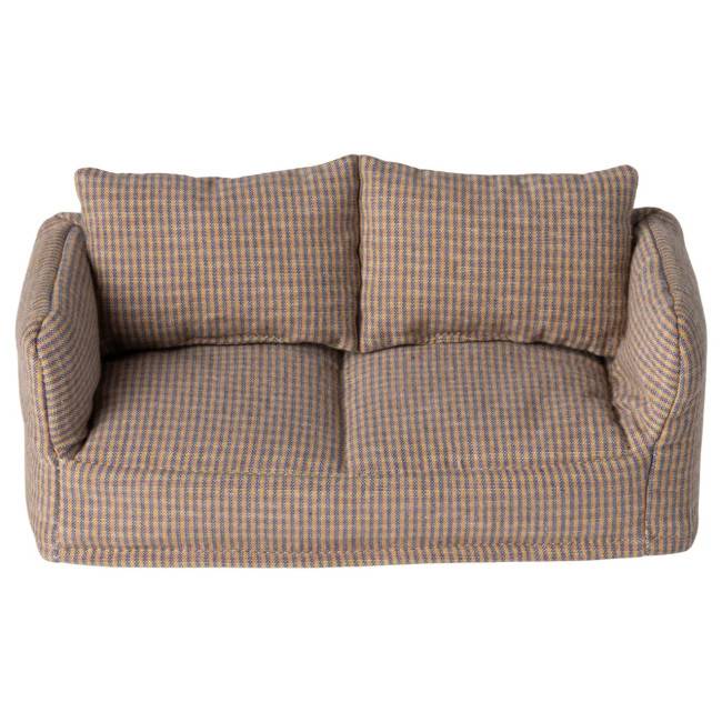 Canapé sofa souris petits carreaux Maileg