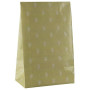 Pochettes cadeaux vert petites feuilles lot de 6