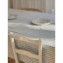 Nappe à petits carreaux bleu ciel 150 x 150