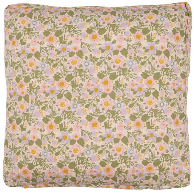 Housse de coussin motif fleurs