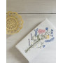 Serviettes de table bouquet d'été - lot de 16