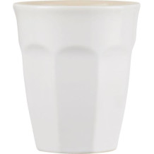 Tasse ou verre en grès - Blanc